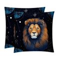 thumbnail image 1 of Velvet Decorative Covers Throw Pillow Set - 2 Pack Throw Pillow Inserts Included - Unique Patterns - 16x16, 18x18, 20x20 Inches for Home Decor - Throw Pillow - Decorative Pillows, 1 of 6