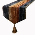 thumbnail image 1 of Velvet Decorative Table Runner, Luxury Crushed Ombre Velvet Fabric with Tassels 14 inch wide x 72 inch long Wedding Decor Elegant Modern Designer Handmade Table Runner - Ombre, 1 of 10