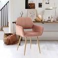 thumbnail image 1 of Velvet Desk Chair No Wheels, 1 of 10