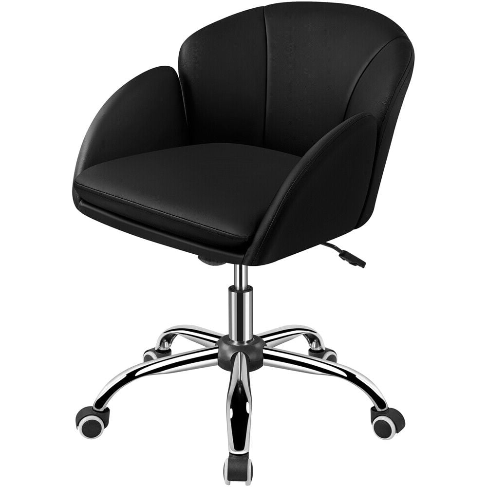 Velvet Desk Chair for Home Office, Makeup Vanity Chair with Armrests