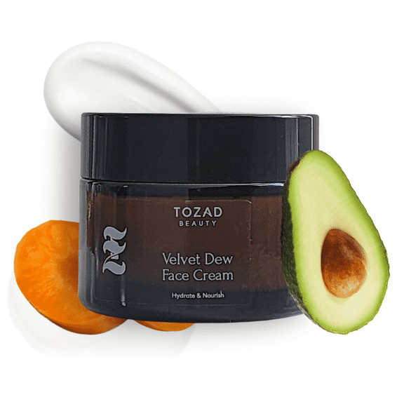 Velvet Dew Daily Repair, Hydrating, Firming and Brightening Cream with Fermented Black Rice Extract, Peptide Complex, Red Algae & Tranexamic Acid, 1.7 FL Oz