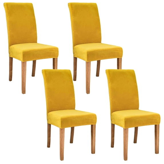 Velvet Dining Chair Covers, Stretch Chair Slipcover Chair Protector Elastic Soft Chair Covers for Dining Room for Living Room Kitchen-Teal-6