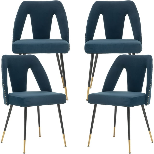 Velvet Dining Chairs Set of 4, Kitchen & Dining Room Chairs Set of 4 ...