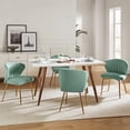 thumbnail image 1 of Tina's Home Velvet Dining Chairs Set of 4 Wingback Upholstered Accent Side Chairs Metal Legs Home Living Room Kitchen Sage, 1 of 10