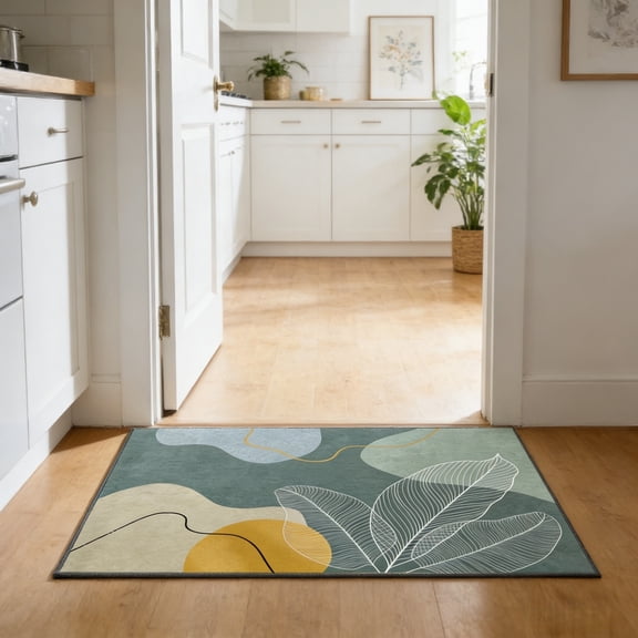 Velvet Doormat Crystal Velvet Entrance Mat Non Slip Absorbent Washable Indoor Floor Rug Soft Luxury Entryway Carpet for Front Door Hallway Kitchen Bathroom Bedroom Home Decor Welcome Use
