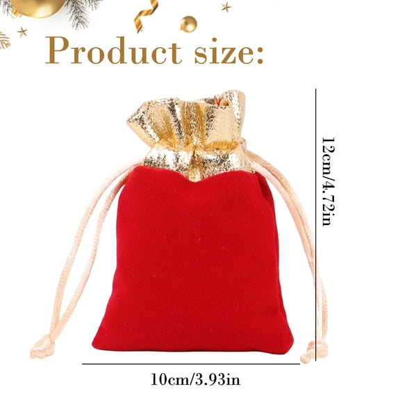 Velvet Drawstring Bags,Velvet Cloth Gift Bags Jewelry Pouches for Storage Wedding Party Favor Christmas by Elapind