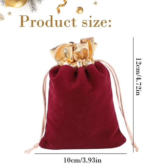 Velvet Drawstring Bags,Velvet Cloth Gift Bags Jewelry Pouches for Storage Wedding Party Favor Christmas by Elapind