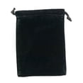 thumbnail image 1 of Velvet Drawstring Pouch 2-3/4" x 3" Black, 1 of 1