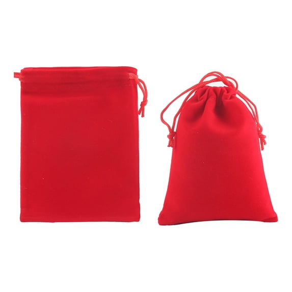 Velvet Drawstring Storage Bag for Home Textile Organization Ideal for Jewelry Mobile Phones and Computer Accessories