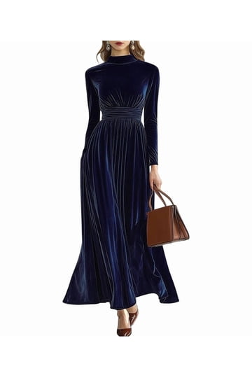Long Sleeve Velvet Dresses Long Sleeve Velvet Dresses