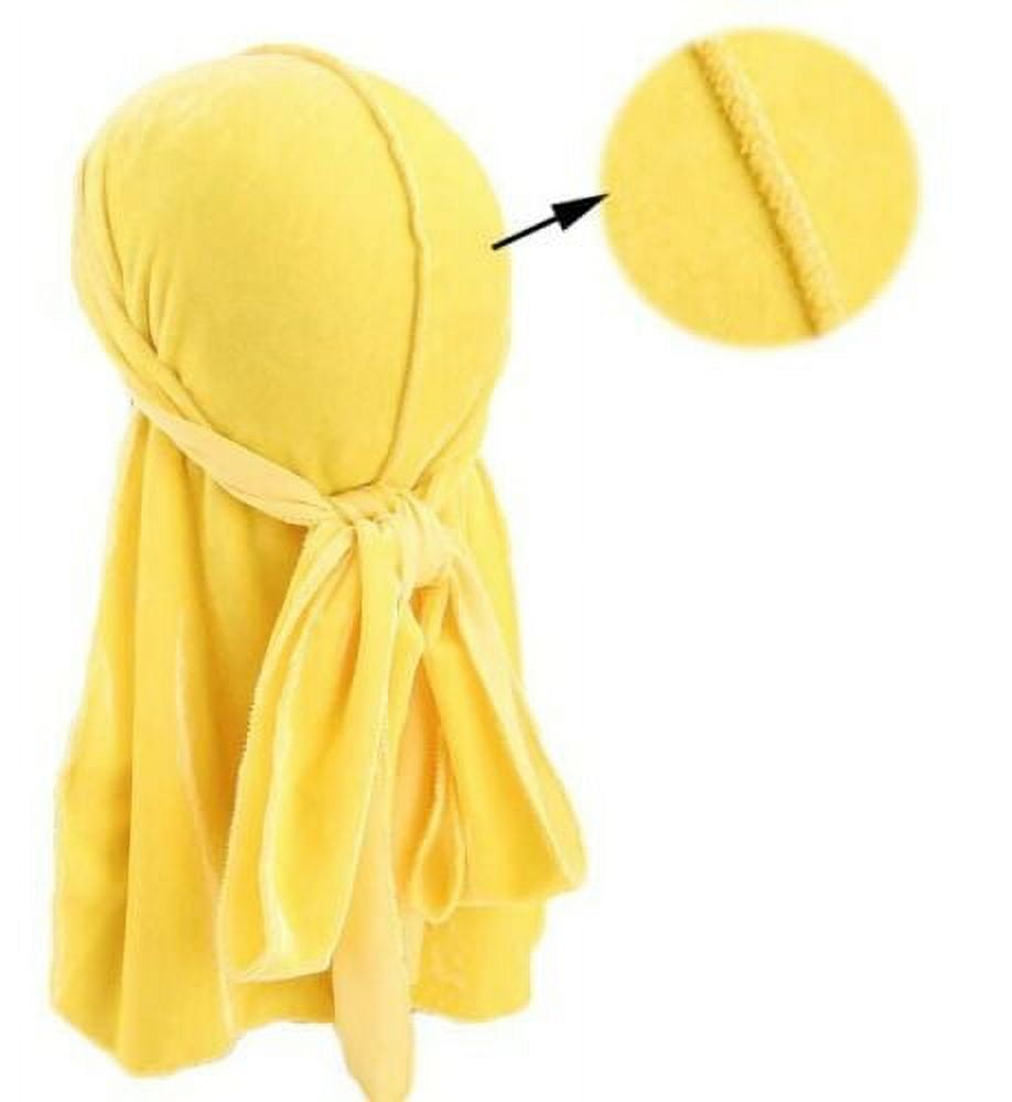 Velvet Silky Durag Hat Cap Unisex Women Premium Designer Doo Rag Wave US