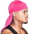 thumbnail image 1 of Velvet Durag for Men and Women Soft Headwrap Extra Long Tail Hip Hop Headwear Oversized Bandana, 1 of 3