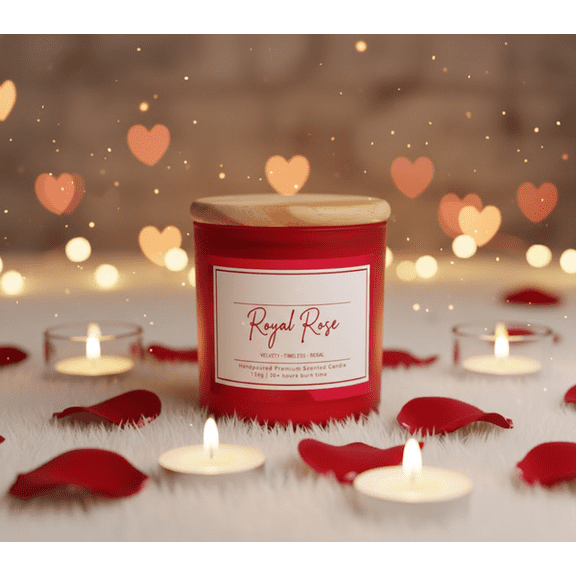 Velvet Ember Flameless LED Candle Premium Decorative Candle Light, Warm Flickering LED, Battery Operated, Safe Dripless Home Dcor & Romantic Gift