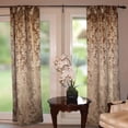 thumbnail image 1 of Velvet Embossed Damask Curtain Panel 54 Inch Wide, 1 of 5