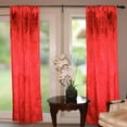 thumbnail image 1 of Velvet Embossed Victorian Damask Curtain Panel 54 Inch Wide, 1 of 10