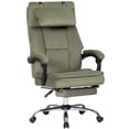 thumbnail image 1 of Velvet Executive Office Chair with Footrest & Reclining Back - Extra Wide & Tall, 300 lbs Weight Capacity, Ergonomic High Back Desk Chair w/ Lumbar Support, Big and Tall Computer Chair, 1 of 10