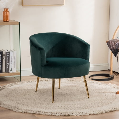 Green and online gold armchair