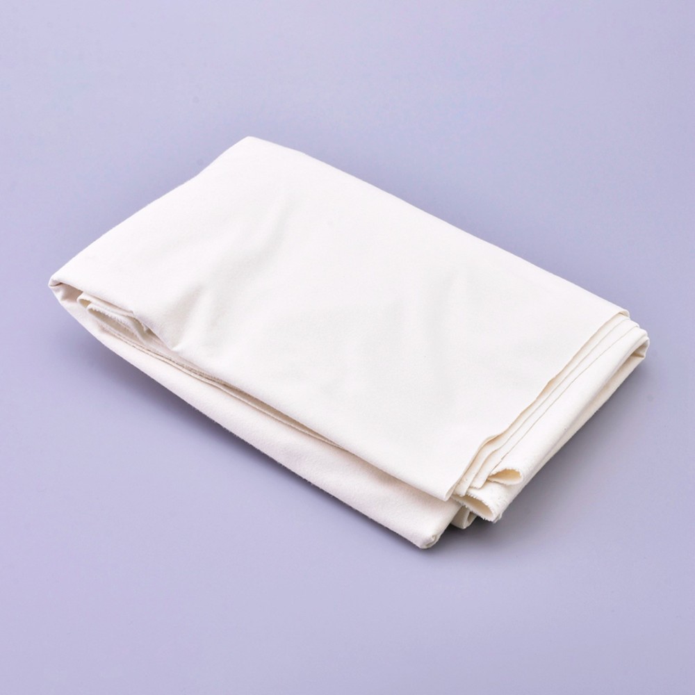 Velvet Fabric Clothing Accessories for DIY Bags Wallet Glasses Cloth Craft Projects PapayaWhip 150x100x0.02cm