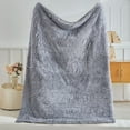 thumbnail image 1 of Velvet Flannel Throw Blanket | Super Soft & Warm All-Season Blanket | Lightweight Cozy Sofa Bed Blanket | 100x150cm Gray Polyester Fleece, 1 of 6