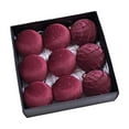 thumbnail image 1 of Velvet Flocked Shatterproof Christmas Ornament Hanging Decorative Bulbs For Holiday Party, 1 of 4
