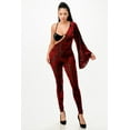 thumbnail image 1 of Velvet Flocking Jumpsuit/bell Sleeve, 1 of 5