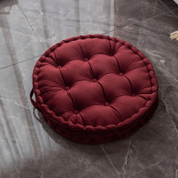 Velvet Floor Cushion, Thick Scandinavian Tatami Futon Pillow for Yoga Sofa Seat Home