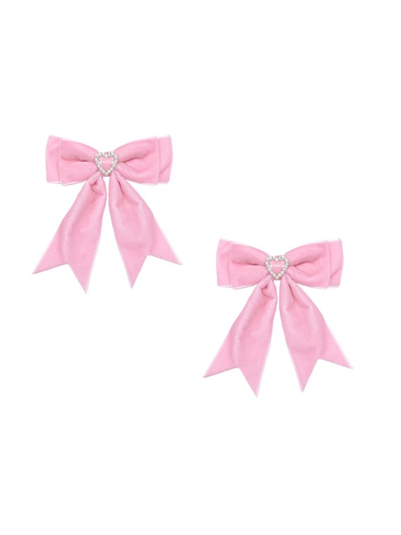 Velvet Hair Bow Clips 2PCS Bowknot Ribbon Clips Hair Accessories for Girls/Woman3.74 4.92