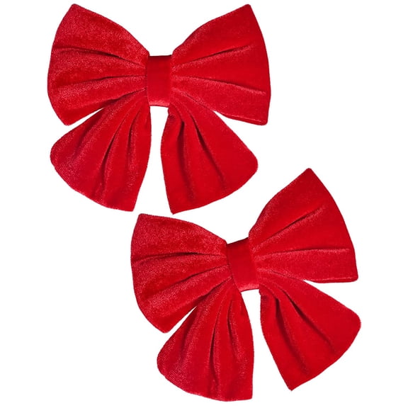 Velvet Hair Bows Girls 6" 2PCS Big Black Fall bow Alligator Clips for Toddler Hair Clips Toddlers Teens Kids Accessories