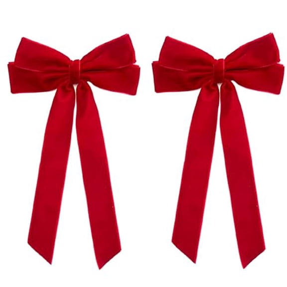 Velvet Hair Bows for Girls Toddlers Red Velvet Bows for Girls Women Christmas Gifts