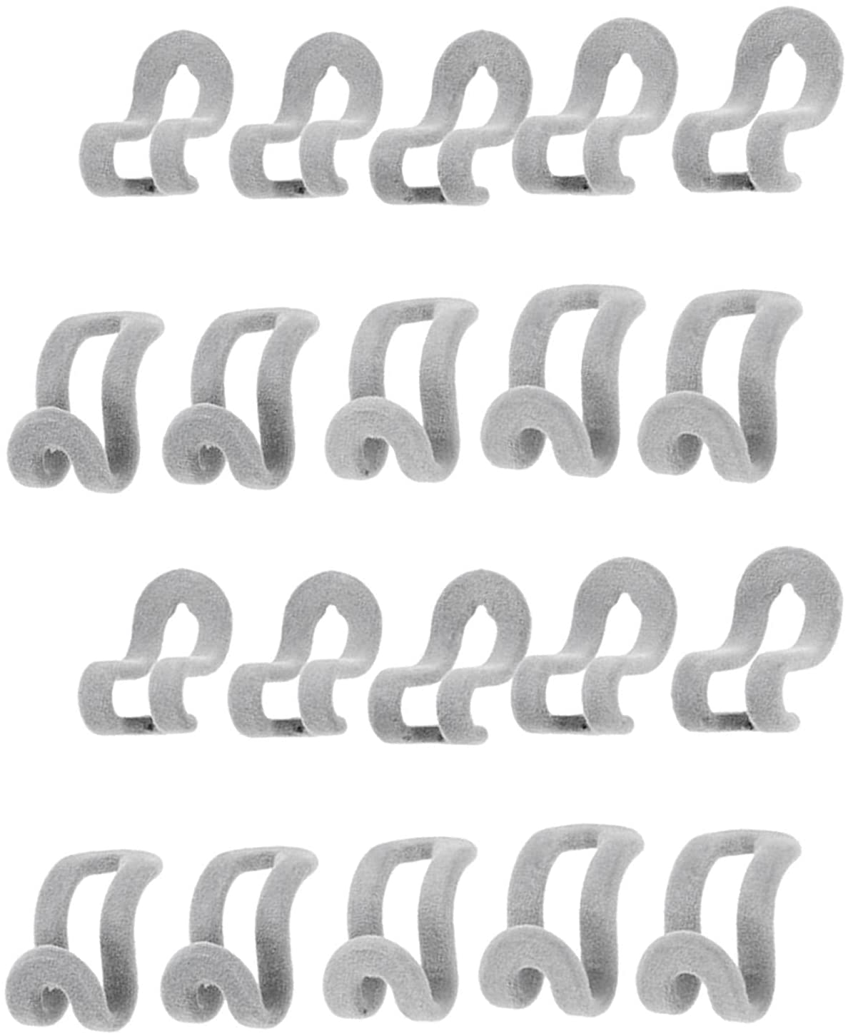 Velvet Hanger Cascading Hooks, Mini Hangers, Pack Of 20 Cascading