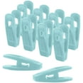 thumbnail image 1 of Velvet Hanger Clips, 20 Pack Hanger Clips for Velvet Hangers, Durable Material Velvet Pant Hangers, Clips for Hangers for Baby Clothes, Baby Hanger Clips, Blue (Aqua), 1 of 4