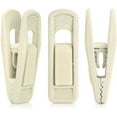 thumbnail image 1 of Velvet Hangers Clips, 24 Pack Beige Pants Velvet Clips, Clothes Hanger Clip, Strong Finger Flocked Clips Perfect for Use with Slim-line Clothes Velvet Hangers, 1 of 6