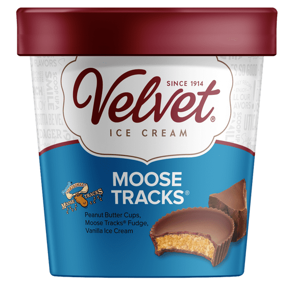 Velvet Ice Cream Moose Tracks, 1 Pint