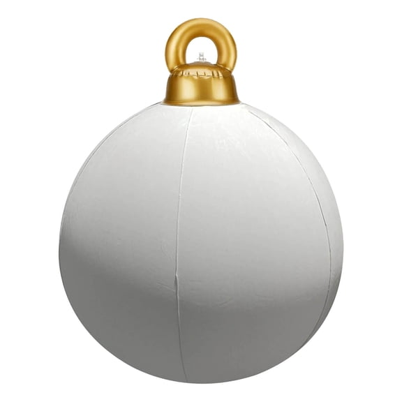 Velvet Inflatable Ornaments Balls Outdoor 24 Inch Large Inflatable Christmas Balls, Reusable Blow Up Christmas Ornaments, Inflatable Decor for Yard | Tree | Indoor
