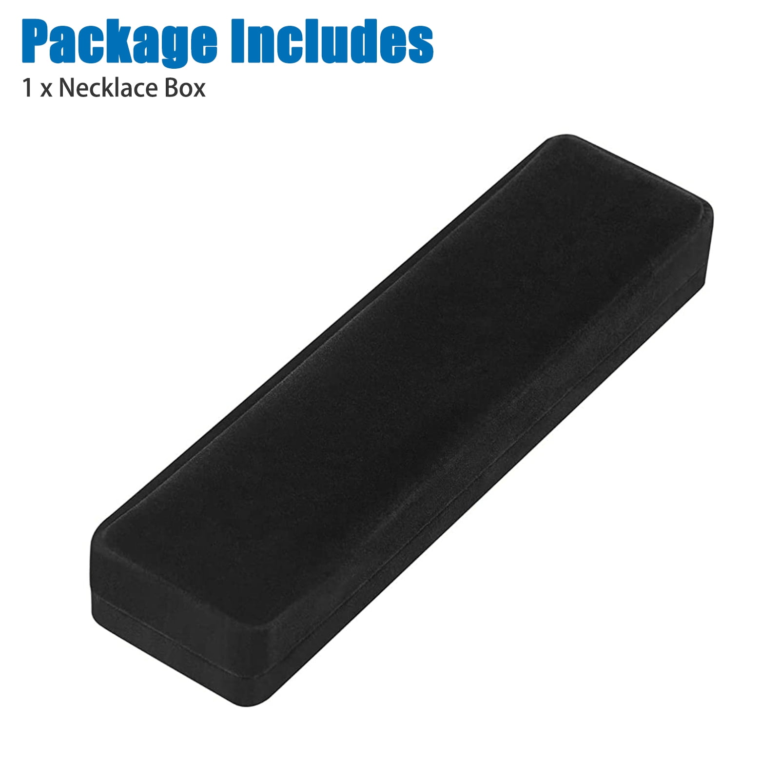 Velvet Jewelry Bracelet Necklace Display Case Earrings Chain Box