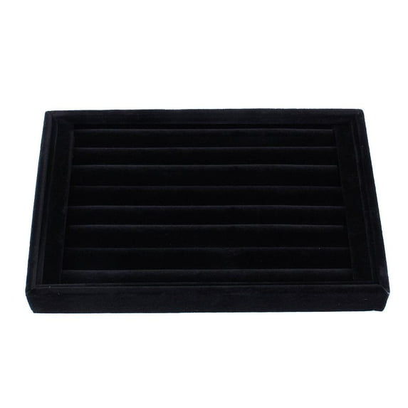 Velvet Jewelry Display Organizer, Earring Ring Box, Jewelry Tray, Stud Earrings Holder Storage Showcase, Jewelry Storage Box, Stud Earrings Tray Showcase, Jewellery Display Storage Box Black
