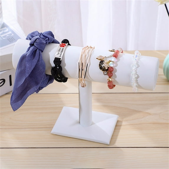 Velvet Jewelry Display Stand - 3-Tier Detachable Bracelet Organizer for Watches, Bangles & Headbands, 23.5x15.5x5cm, Shop & Home Storage