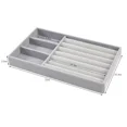 thumbnail image 1 of Velvet Jewelry Display Tray for Drawer Bracelet Earring Rings Jewelry Storage Box Organizer Case Holder Jewelry Display Boxes Gray- (3grid), 1 of 6