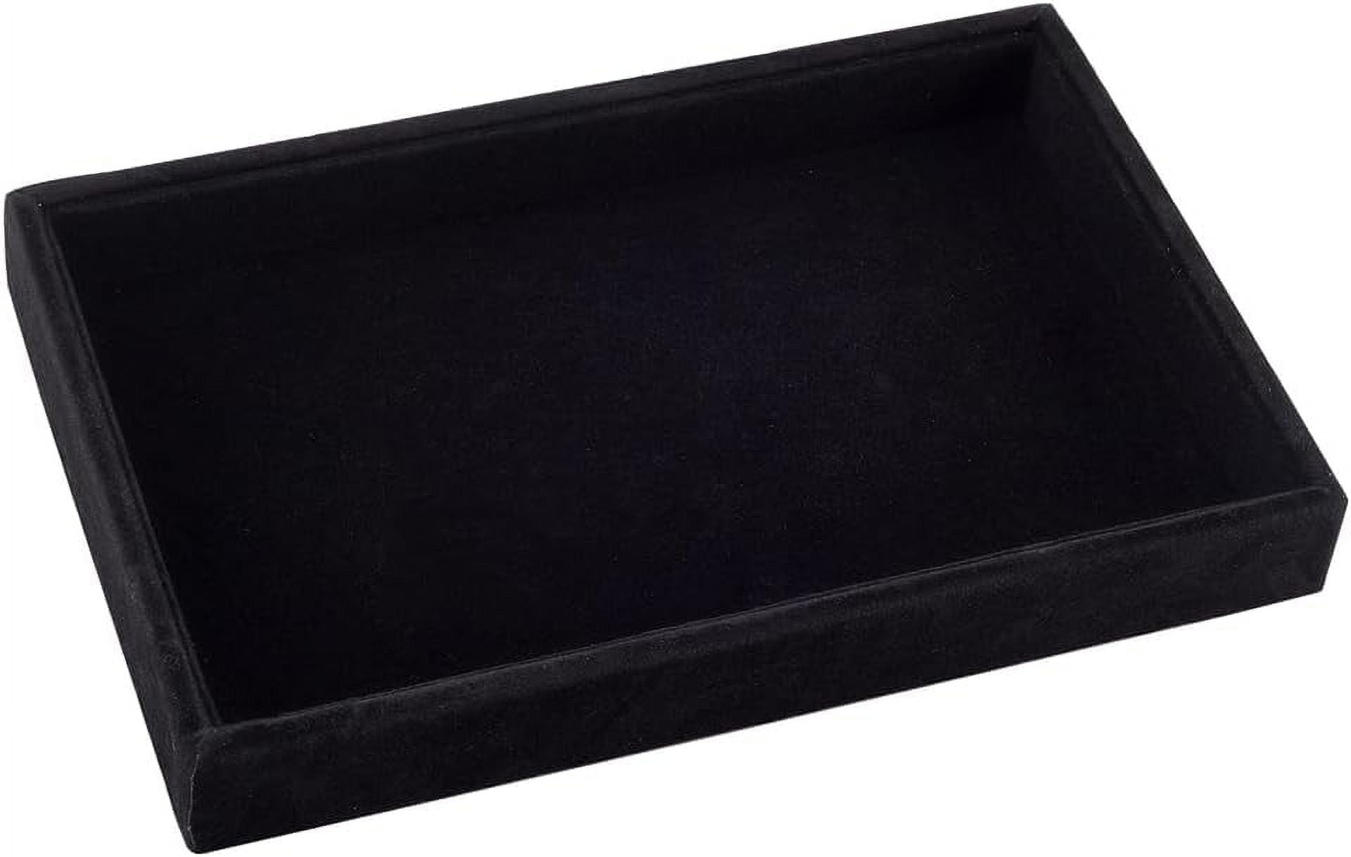 Velvet Jewelry Tray Black Stackable Showcase Jewelry Display Stand ...