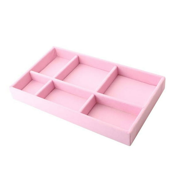Velvet Jewelry Tray Organizer Stackable Jewelry Drawer Organiser Tray Earrings Ring Necklace Bracelet Display Showcase