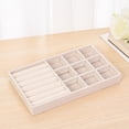 thumbnail image 1 of Velvet Jewelry Tray Storage Drawer Small Stackable Beige Jewelry Boxes and Packaging Suitable for Ring Earrings Simple Practical style3, 1 of 6