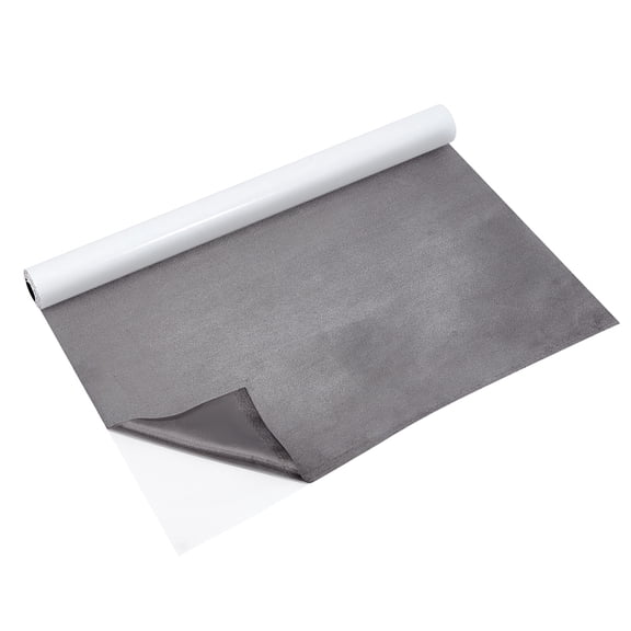Velvet Lining for Crafts 6.34x55.12 Inch Dark Gray Velvet Roll with Adhesive Backing Liner Adhesive Velvet Sheets