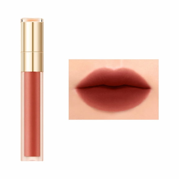 Velvet Lip Gloss Long Lasting Lip Mud White Smooth Tinted Lipstick Non-Drying Easy To Apply Makeup Durable Lip Color Gift For Women,Makeup Organizers
