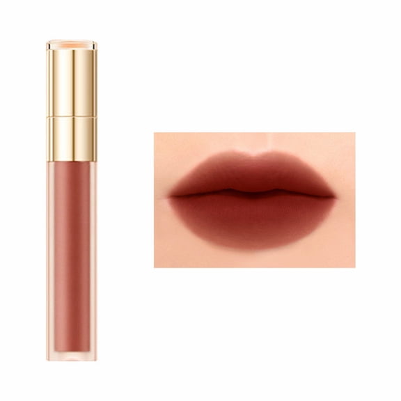Velvet Lip Gloss Long Lasting Lip Mud White Smooth Tinted Lipstick Non-Drying Easy To Apply Makeup Durable Lip Color Gift For Women,Makeup Organizers