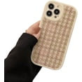 thumbnail image 1 of Velvet Little Fragrance Style sub Pattern Phone case, Light Luxury Lady Style, Anti-Drop and wear-Resistant, for iPhone 15 14 13 12 11 Pro Max XS XR X Phone Case (P7,iPhone 14), 1 of 8
