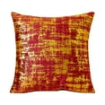 thumbnail image 1 of Velvet Luster Pillow Cover 18x18 Inch Luxury Flock Sofa Cushion Case Golden Textured Living Room Decor, 1 of 6