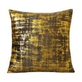 thumbnail image 1 of Velvet Luster Pillow Cover 18x18 Inch Luxury Flock Sofa Cushion Case Golden Textured Living Room Decor, 1 of 6