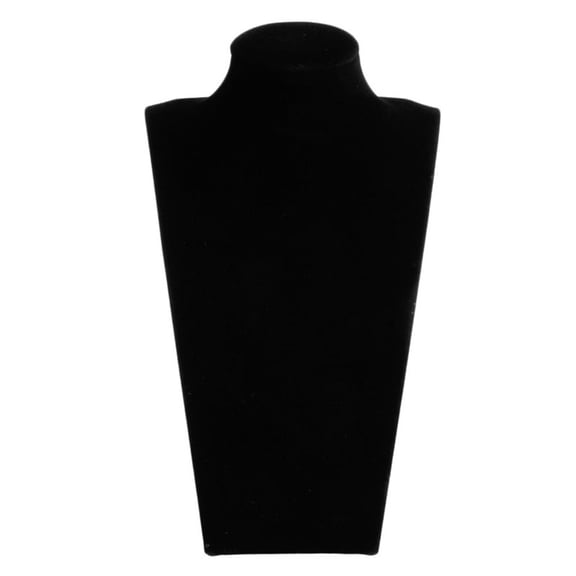 Velvet Mannequin Bust Jewelry Necklace Pendant Neck Model Display Stand Holder