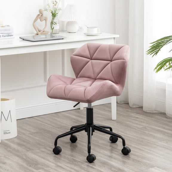 Velvet Material Chair | 360 Swivel Function | Office Lounge