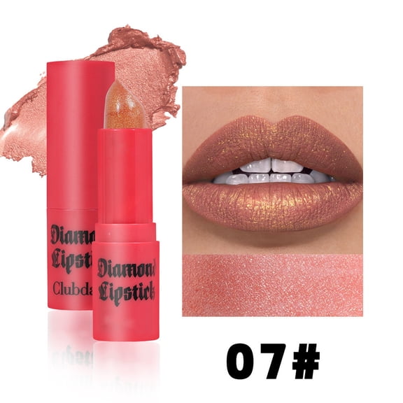 Velvet Matte Lip Gloss Lipstick Pearlescent Diamonds Shine-Lasting Moisturizing Lipstick 3D Stereoscopic Gloss Moisturizing